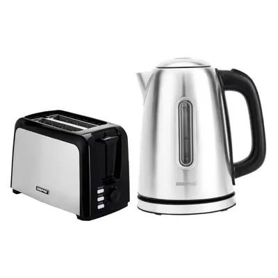 Geepas Slice Bread Toaster &1.7L Illuminating Electric Kettle Set