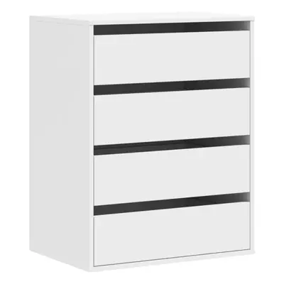 (white, x x cm) vidaXL Corner Chest of Drawers Storage Drawer Side Cabinet Engineered Wood