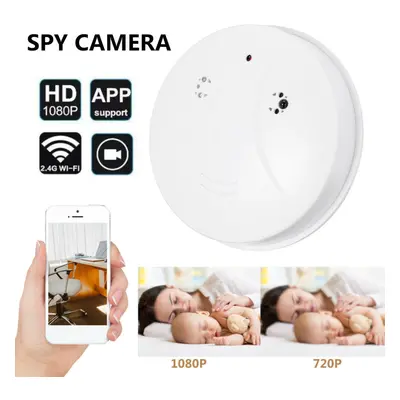 WiFi Camera Remote Control Indoor Smoke Detector Style Camera Home Security System