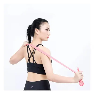 (Pink) 35/70 Pounds Yoga Resistance Bands Exercise Stretching Powerlifting High Elasticity Pull 