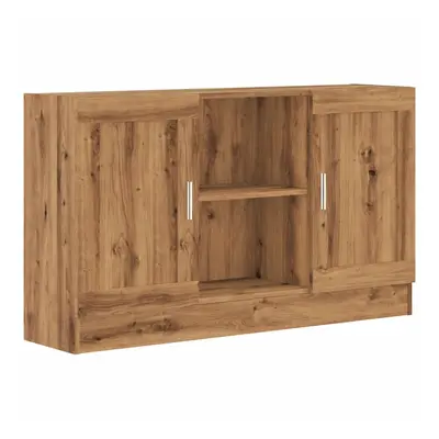 (artisan oak) vidaXL Vitrine Cabinet Sideboard Storage Organiser Cupboard Engineered Wood