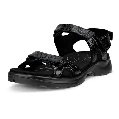 ECCO Women's Yucatan 2.0 Sport Sandal Black Patent 10-10.5