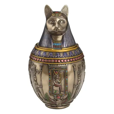 Rare Egyptian Bastet Cat Memorial Urn