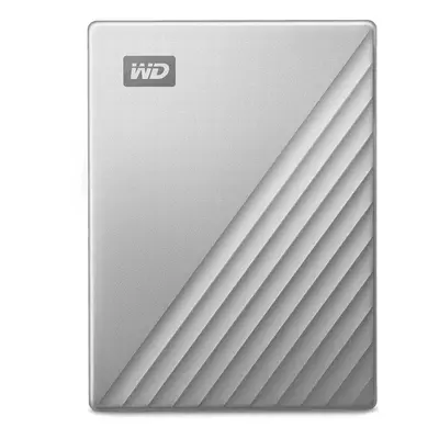 WD 1TB My Passport Ultra External USB-C/USB 3.1 Hard Drive - Silver WDBC3C0010BSL-WESN