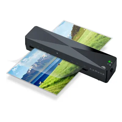 (UK Plug) Hot Laminator Portable A4 Laminating Machine With Cold Hot Mode For Home Office