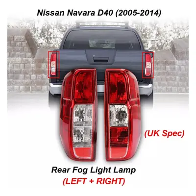 Pair Left & Right Rear Tail Light Lamp Fit Nissan Navara D40 2014 (UK Spec)