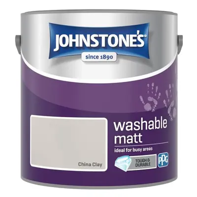 Johnstone's Washable Matt 2.5L China Clay