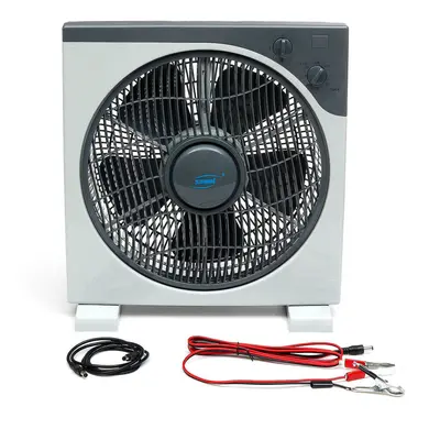 DC12V 11W Fan Portable Solar Fan Silent Cooling Fan with Crocodile Clip Gear Wind Speed for Home