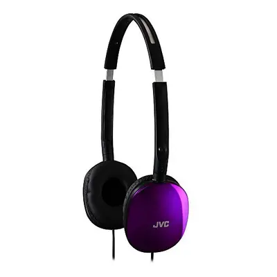 JVC HAS160V Flats Lightweight Folding Headphones On Ear Violet