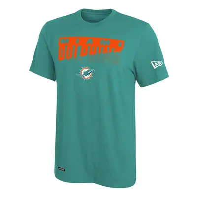 New Era NFL Men's Scoreboard Dri-Tek Short Sleeve Tee, Miami Dolphins Large