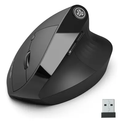 JLab JBuds Ergonomic Mouse, Connect via Bluetooth or USB Receiver