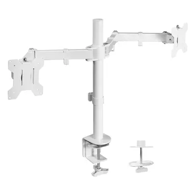 VIVO Dual Monitor Desk Mount Heavy Duty Fully Adjustable Steel Stand Holds Computer Screens up t