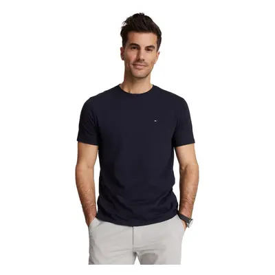 Tommy Hilfiger Men's Flag Regular Fit Crew Neck T-Shirt Navy