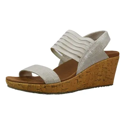 Skechers Cali Women's Beverlee Smitten Kitten Wedge Sandal Natural