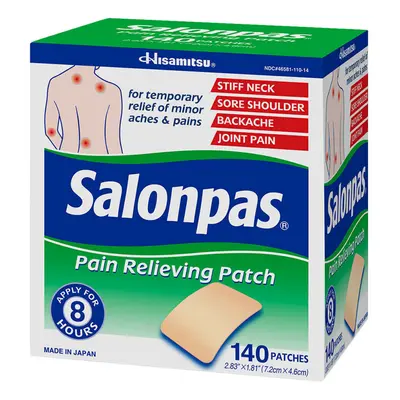 Hisamitsu Salonpas Pain Relieving Patch, Patches (7.2 cm x 4.6 cm)