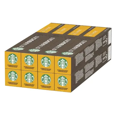 Starbucks Blonde Espresso Roast by Nespresso Blonde Roast Coffee Pods (Pack of 8, Total Capsules