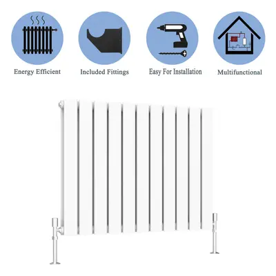 (White, 600*748mm ?double?) Flat Panel Column Radiator