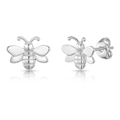 Silver Plated Bumble Bee Earrings