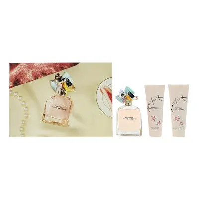 Marc Jacobs Perfect Gift Set: EDP Spray + Body Lotion 75ml + 75ml Shower Gel