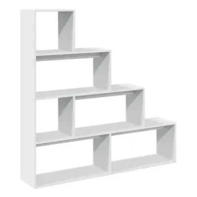 (white, 143.5 x x 143.5 cm) vidaXL Room Divider Bookcase Bookshelf 4-Tier Shelf Book Rack Engine