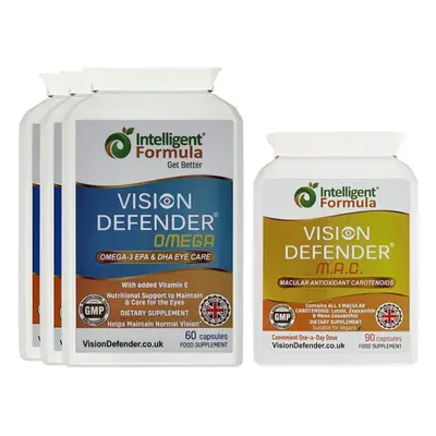 Vision Defender Everyday General Eye-Health Bundle - MAC & Omega (90 Days Supply)