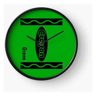 (Green Crayon Box Halloween costume couple and group funny crayon shirt=5052) Wall Clock Inch Fu