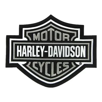 Harley-Davidson 9.25 inch Embroidered Gray Bar & Shield Logo Emblem Se