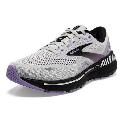 Brooks Womens Adrenaline GTS Supportive Running Shoe - Grey/Black/P