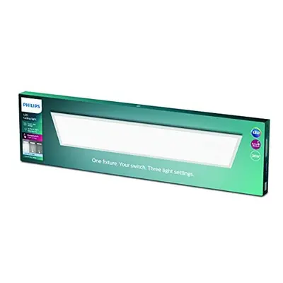 Philips LED Panel Rectangle Ceiling Light SceneSwitch Dimmable 4000K 36W [Cool White - White]. f