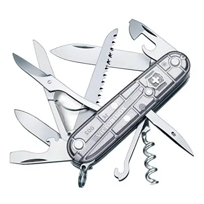 Huntsman Swiss Army Knife, Medium, Multi Tool, Camping Knife, Functions, Large Blade, Bottle Ope