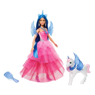 Unicorn Toy, 65th Anniversary Commemorative Doll with Blue Hair, Pink Gown and Accessories like 