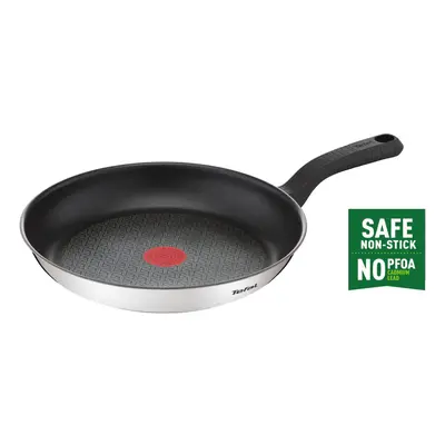 Tefal Comfort Max cm Frying Pan, Premium Stainless Steel, Thermo-Spot Temperature Indicator, Non