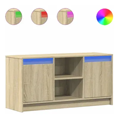 (sonoma oak, x x cm) vidaXL TV Cabinet with LED TV Stand TV Unit Media Cabinet Engineered Wood