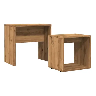 (artisan oak) vidaXL Coffee Table Side Table End Accent Telephone Sofa Table Engineered Wood