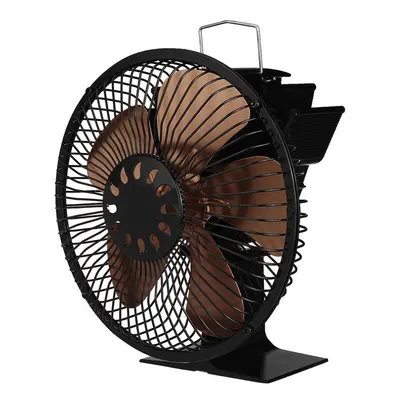 (Coffee) Leaves Colors Large Air Volume Heater Stove Fireplace Fan Hot Wind with Cover