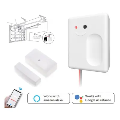 Smart Garage Door Switch Wifi Garage Door Controller Work with Google Home Amazon Alexa