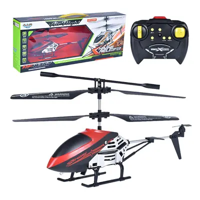 (Red) 3.5CH Anti-collision Anti-fall Alloy RC Helicopter RTF for Children