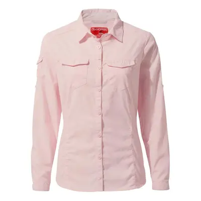 (18 UK, Seashell Pink) Craghoppers Womens/Ladies NosiLife Adventure II Long Sleeved Shirt