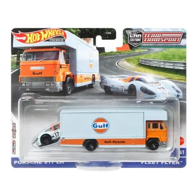 Hot Wheels Team Transport Fleet Flyer with '18 Porsche LH