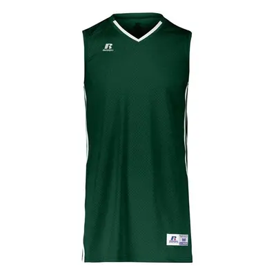 Russell 4B1VTM.DWI.L Adult Legacy Basketball Jersey, Dark Green & White - Large