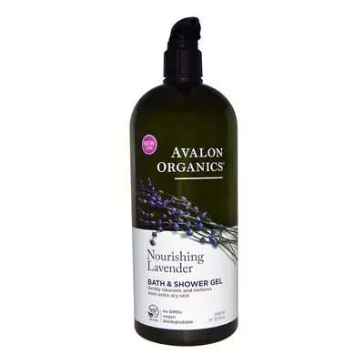 Avalon Organics, Bath & Shower Gel, Nourishing Lavender, 946ml