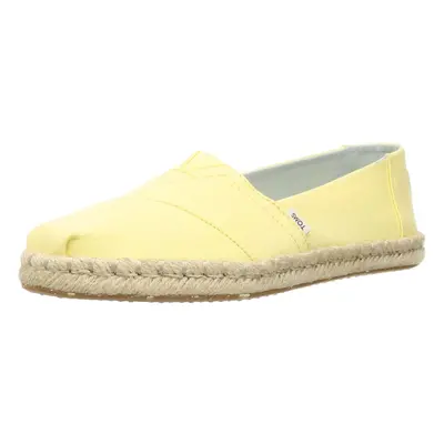 TOMS Women's Alpargata Plant Dyed Canvas Slip-On Yellow Canvas 6.5