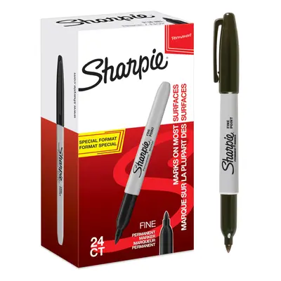 SHARPIE Permanent Markers Fine Point Black count