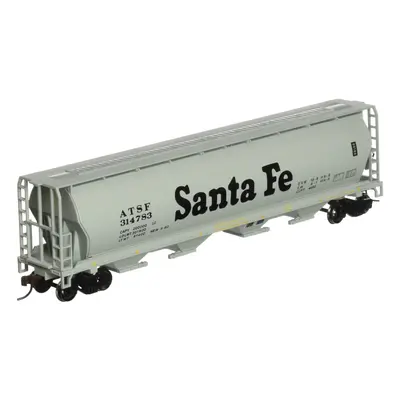 Bachmann Trains - Canadian Bay Cylindrical Grain Hopper - Santa Fe