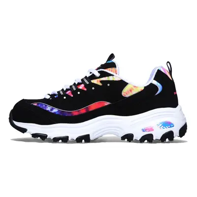 Skechers womens D'lites - Summer Fiesta Sneaker Black Multi Wide U