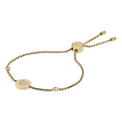 Michael Kors Stainless Steel and Pav? Crystal Chain Bracelet for Women