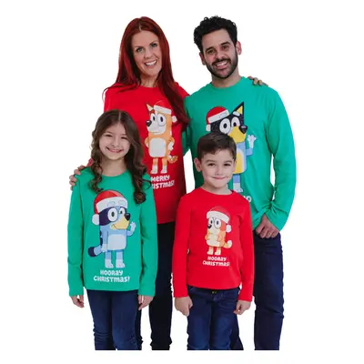 Bluey Chilli Womens Matching Family Long Sleeve T-Shirt Red/Mom/Adult