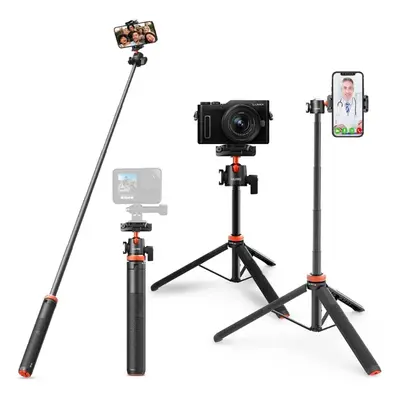 UURig Camera Tripod inch Extendable Phone Selfie Stick Camera Tripod Stand with in Phone Clip Le