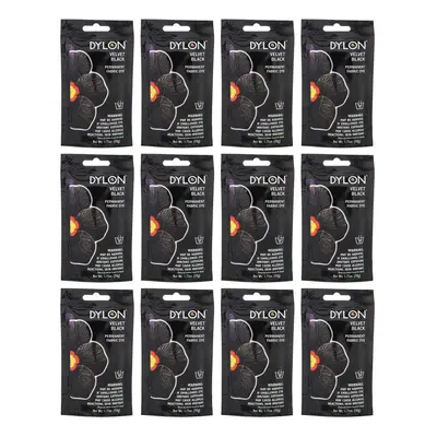 Dylon Pk Permanent Fabric Dye 1.75oz-Velvet Black Multipack of