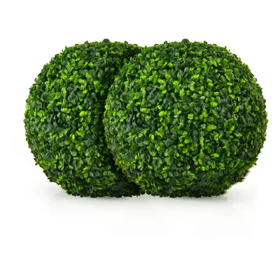 2 PCS 40cm Artificial Topiary Ball Realistic Round for Wedding Party